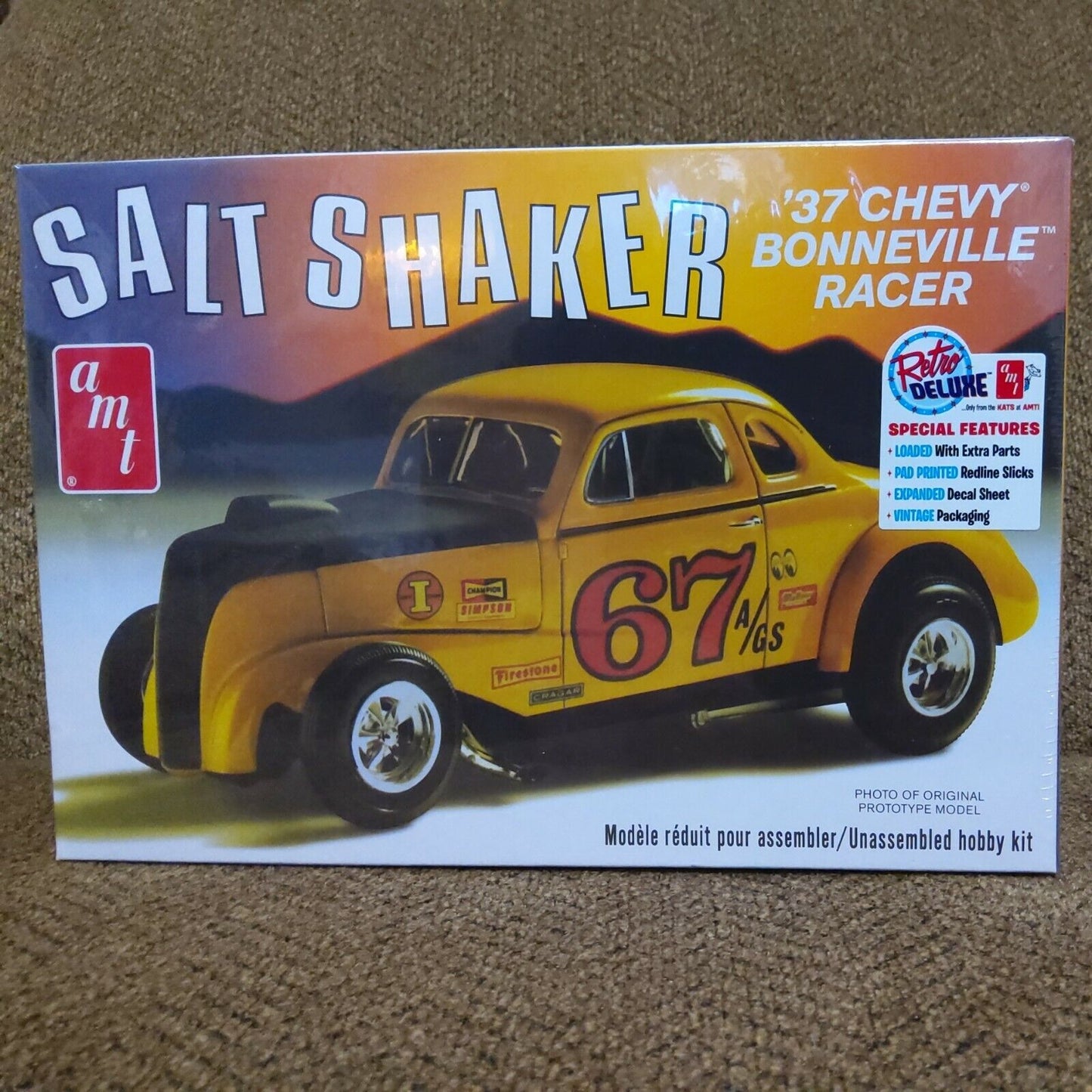AMT 1/25 1937 Chevy Bonneville Racer "Salt Shaker" Model Kit # 1266 New