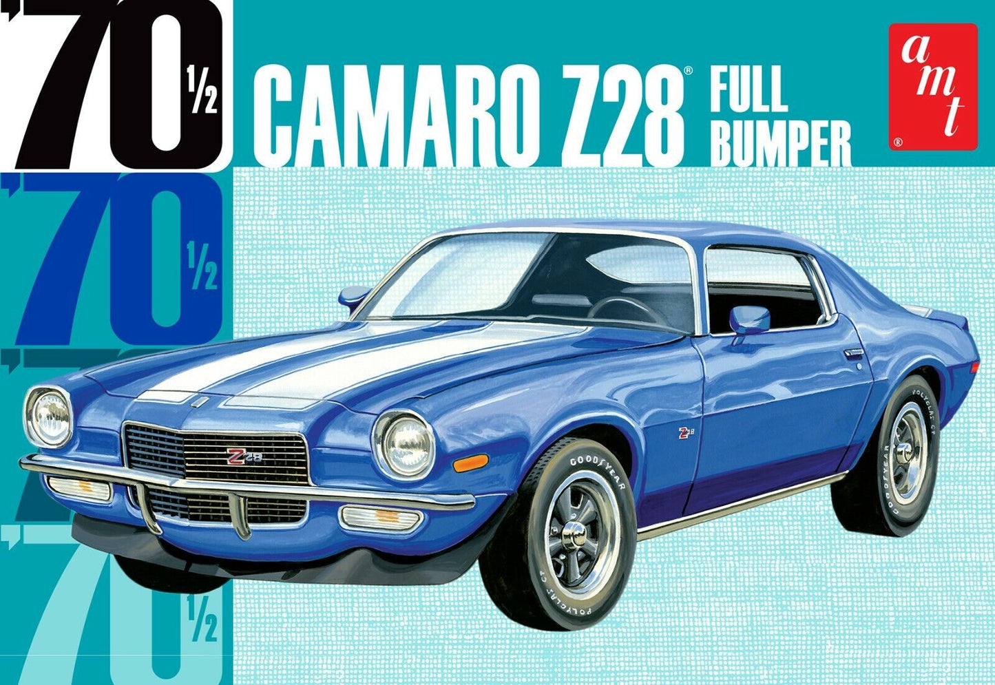 AMT 1155 FULL BUMPER 1970 CAMARO Z 28 MODEL KIT 1/25 SCALE