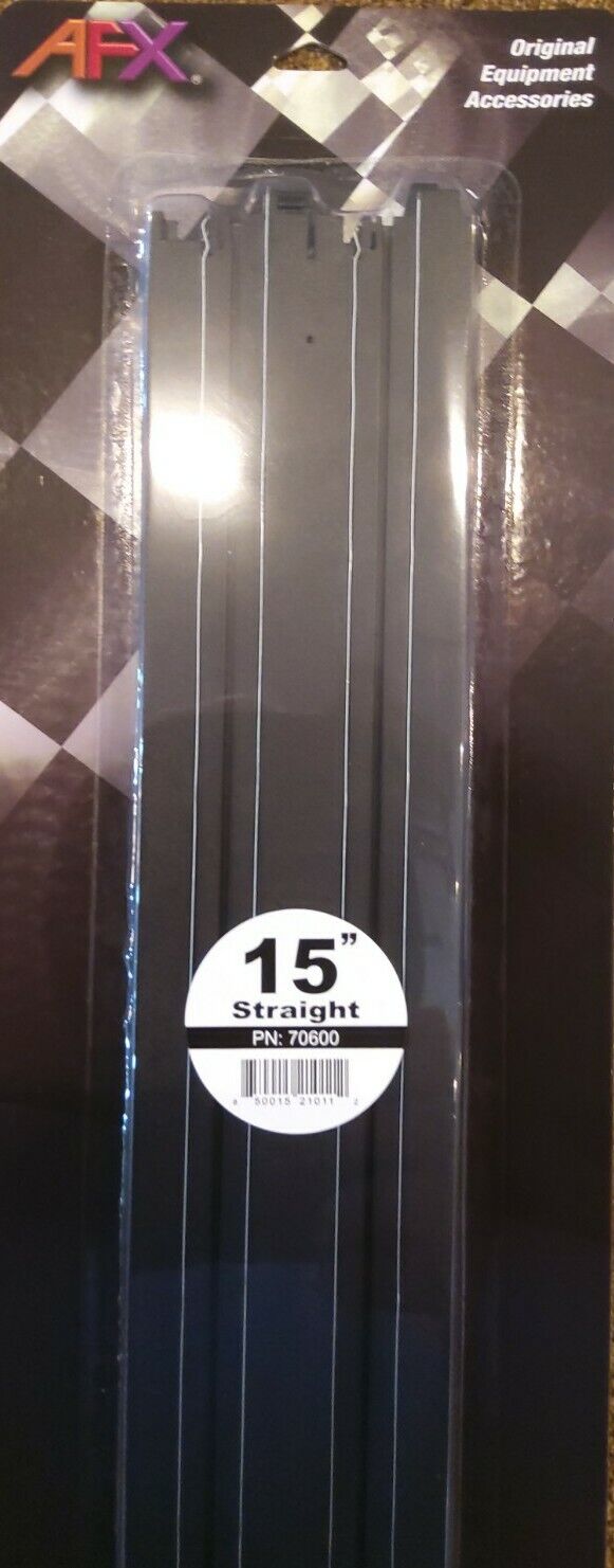 AFX 70600 15" Straight Track (2) HO Scale Slot Car