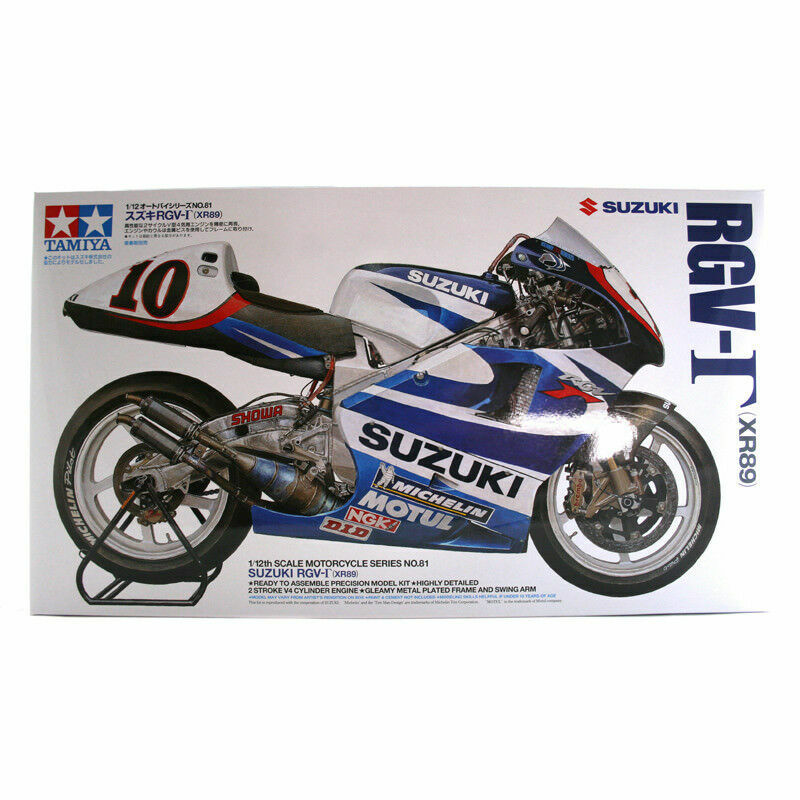 Tamiya 1/12 SUZUKI RGV- XR89 Kenny Roberts model kit # 14081 MOTORCYCLE KIT NIB