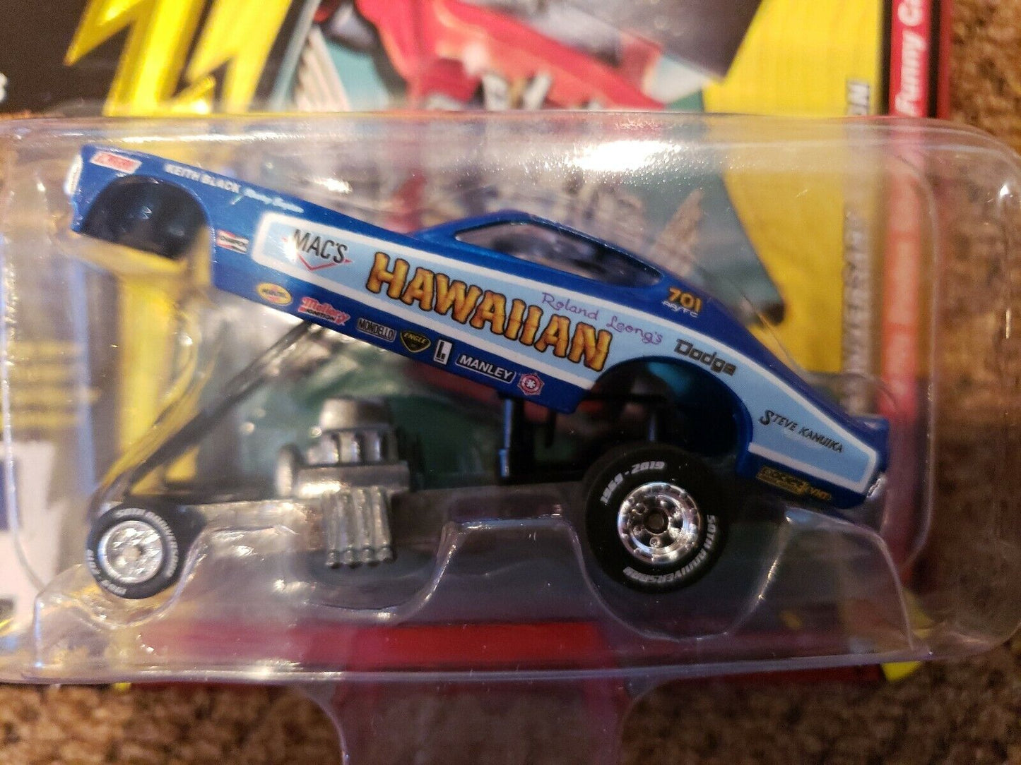 NEW 2020 Johnny Lightning *HAWAIIAN 1970 DODGE CHARGER FUNNY CAR* 50 Years # 3