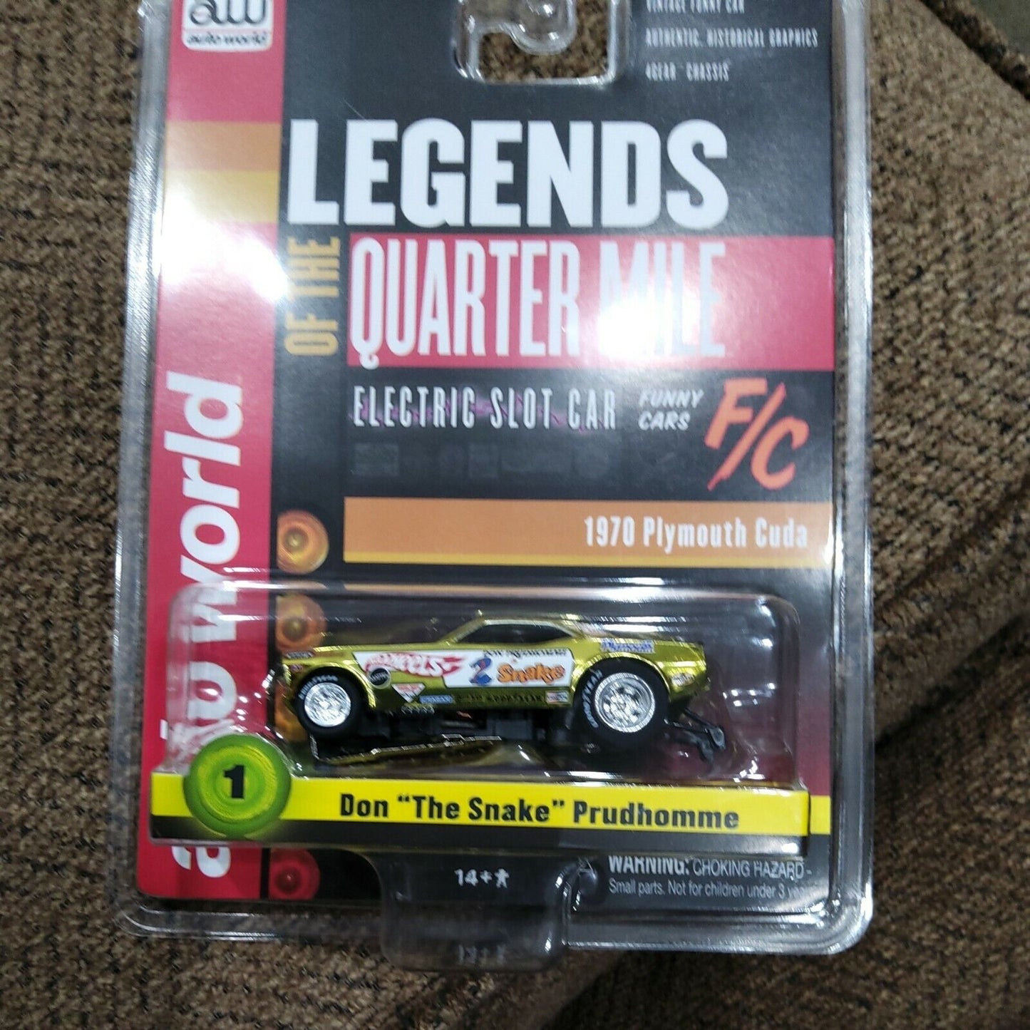 Auto World Don "The Snake" Prudhomme '70 Plymouth Cuda Aurora JL Funny Car R26