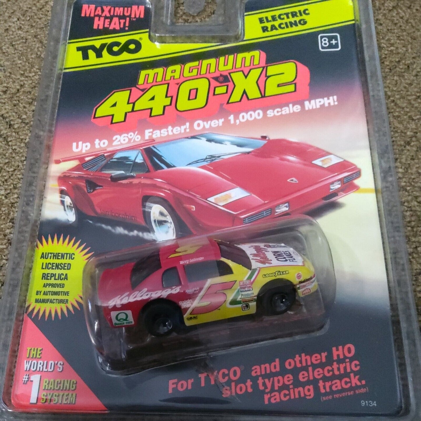 TYCO 440-X2 9134 Monte Carlo Kellogg's #5 RTR HO NEW ON CARD