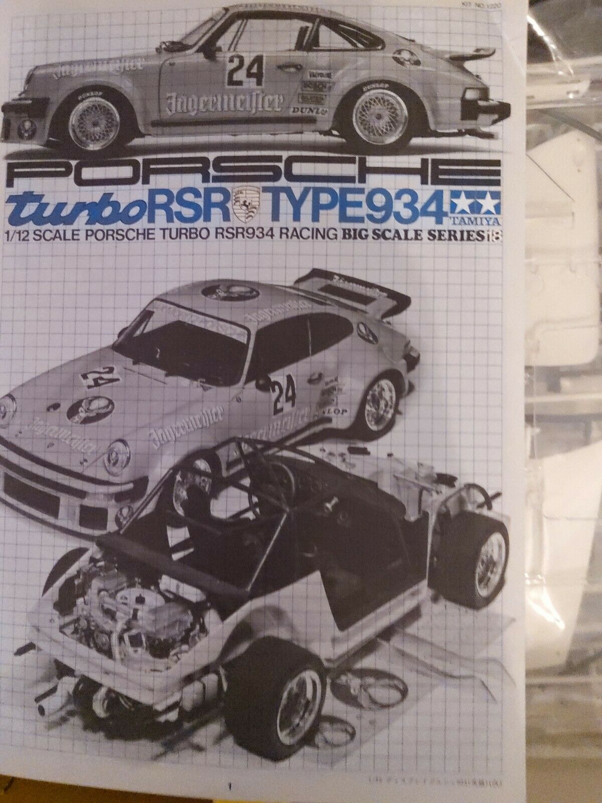 Tamiya 1220 1/12 Porsche Turbo RSR 934 LARGE SCALE PLASTIC MODEL