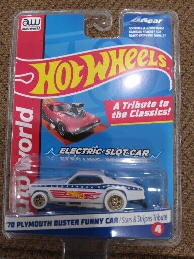 Auto World Hot Wheels 70's Plymouth Duster Funny Car I WHEELS STARS & STRIPES