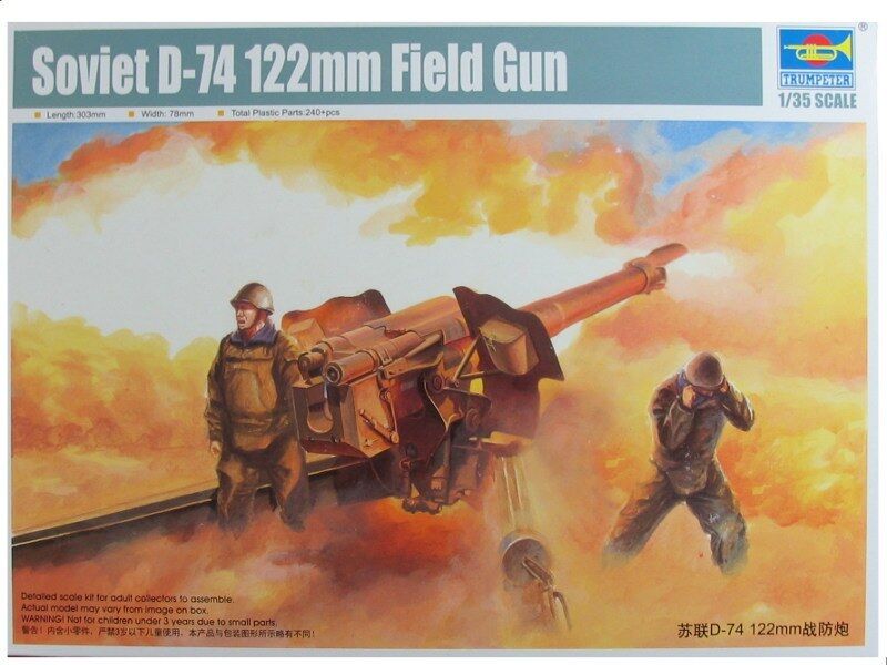 TRUMPETER 02334 1/35 SOVIET D-74 122 FIELD GUN NISB