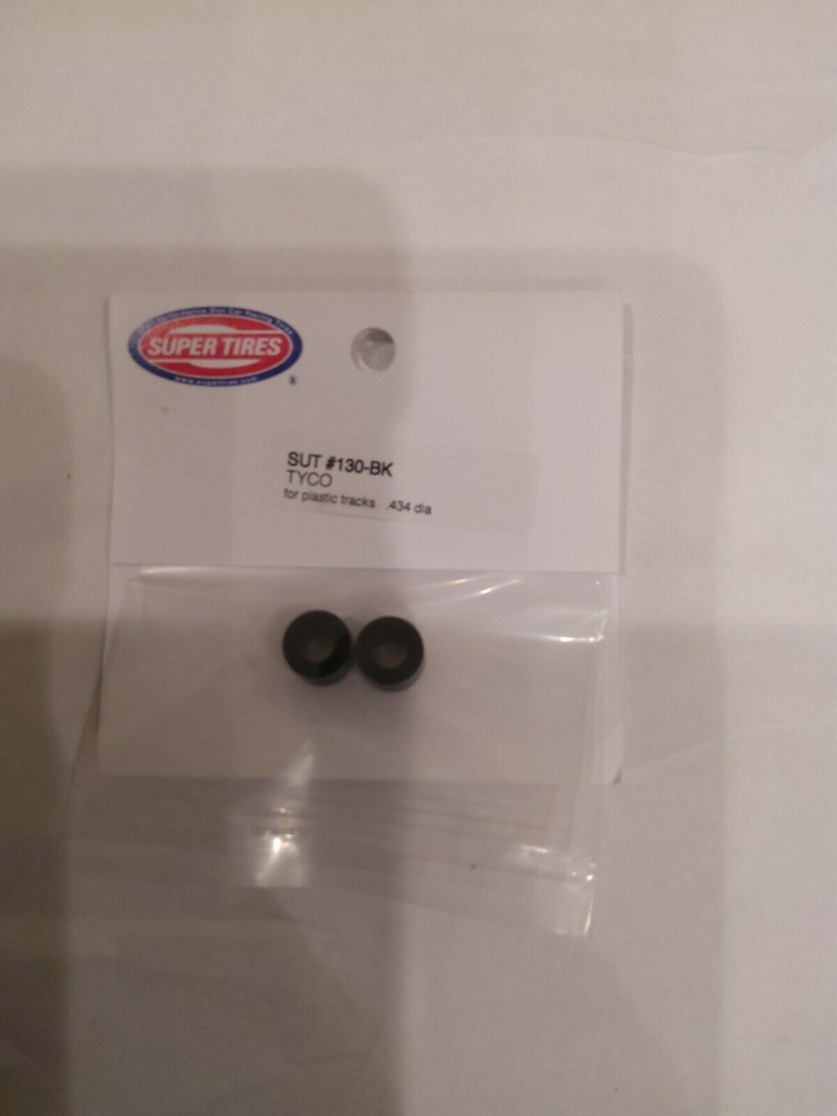 SUPER TIRES 130-BK HO TYCO SLOT CAR TIRES .434 DIAMETER