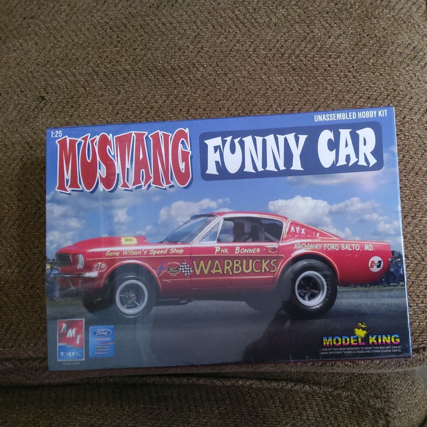AMT Ertl #21639P 1/25 Mustang Funny Car Phil Bonner MK Model Kit