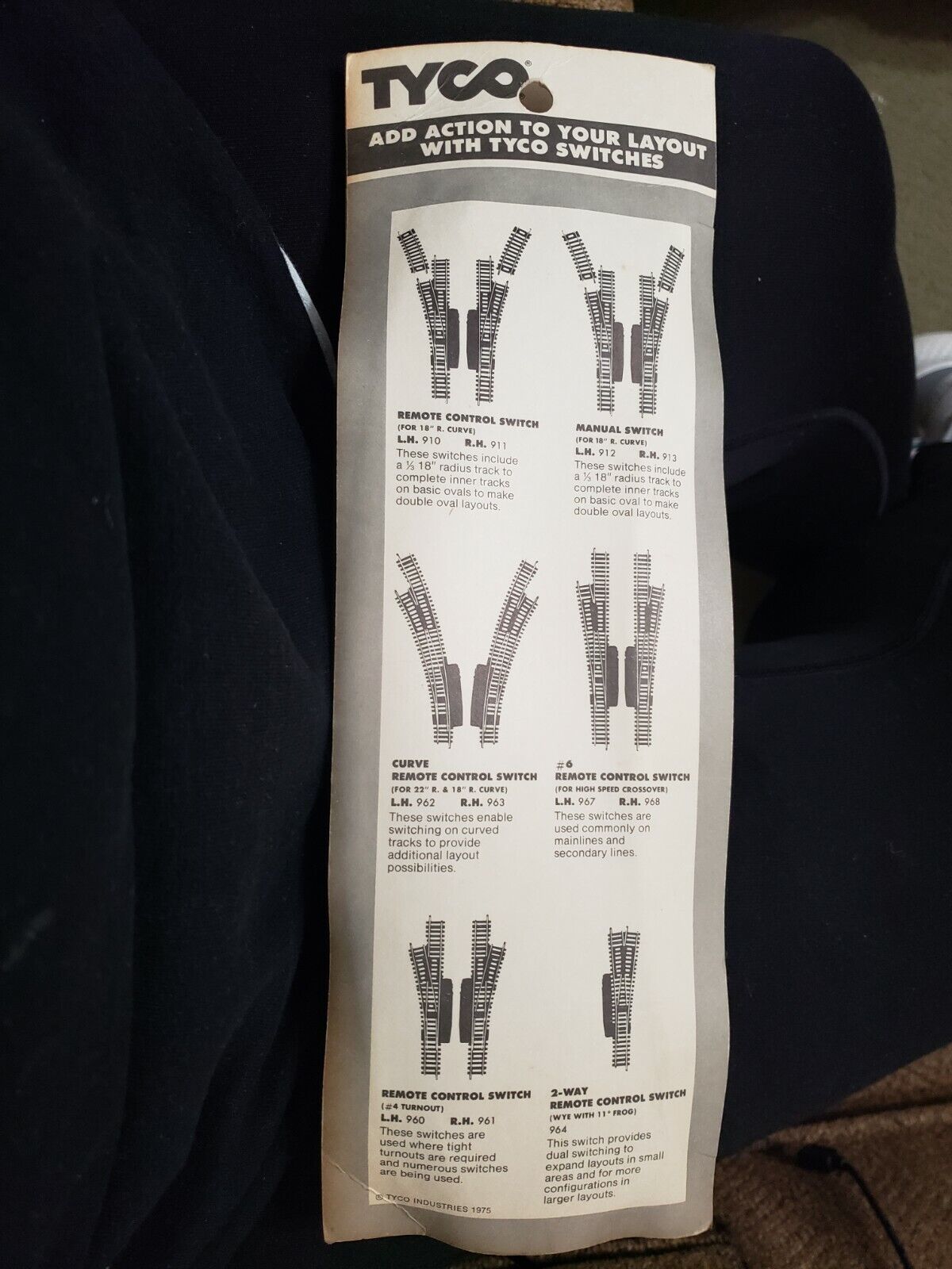 2 Tyco 18” Radius Curve Track. # 918. Total 8 Tracks Rare New.