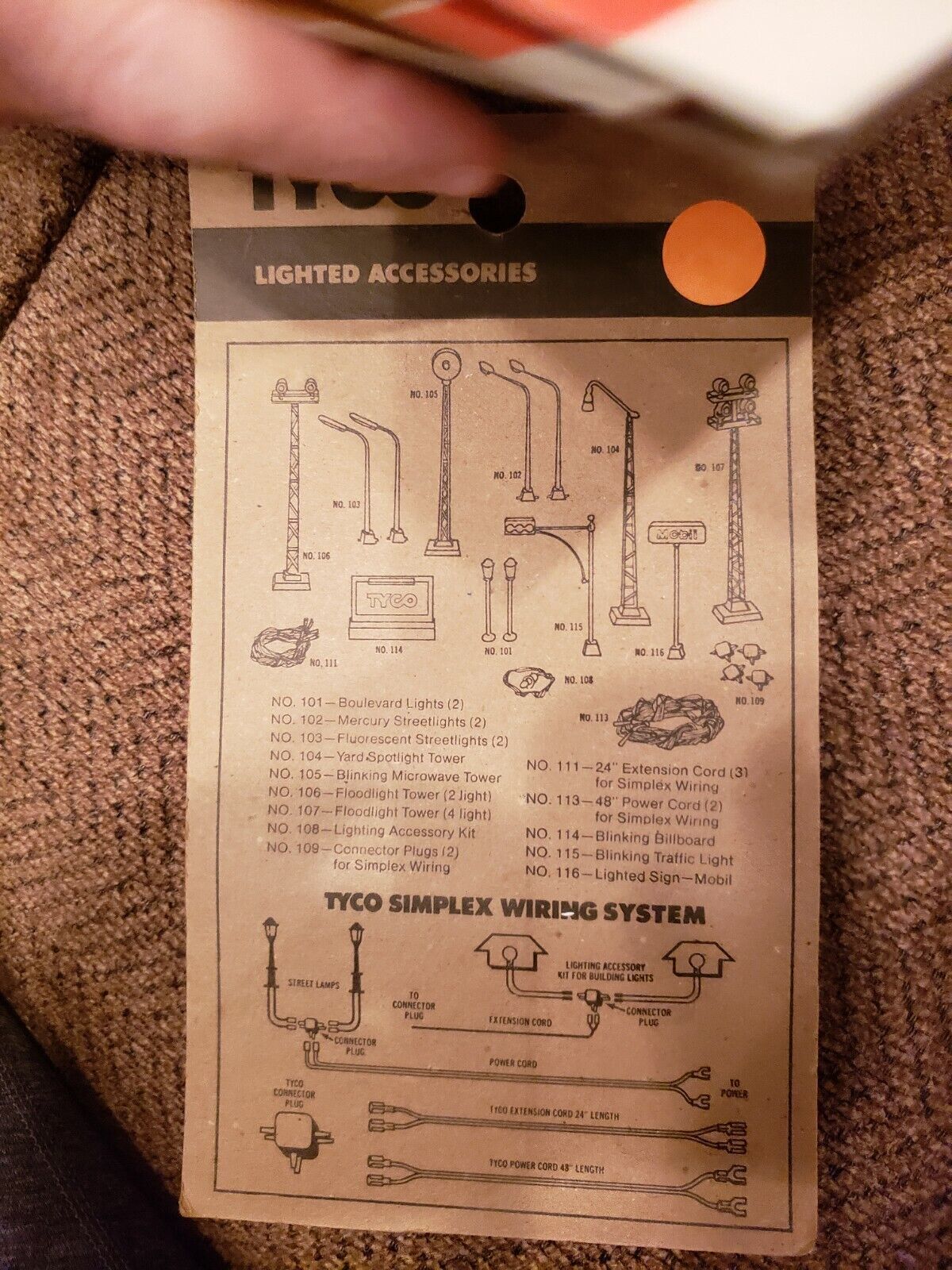 VINTAGE TYCO HO Scale Blinking Billboard #114 -180 brand new on card