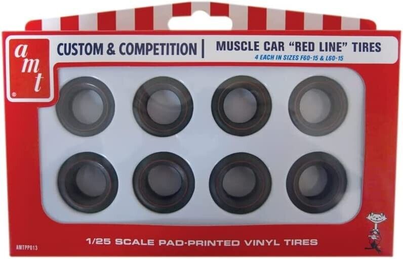 AMT PP013 AMT 1/25 Red Line Tires Parts Pack