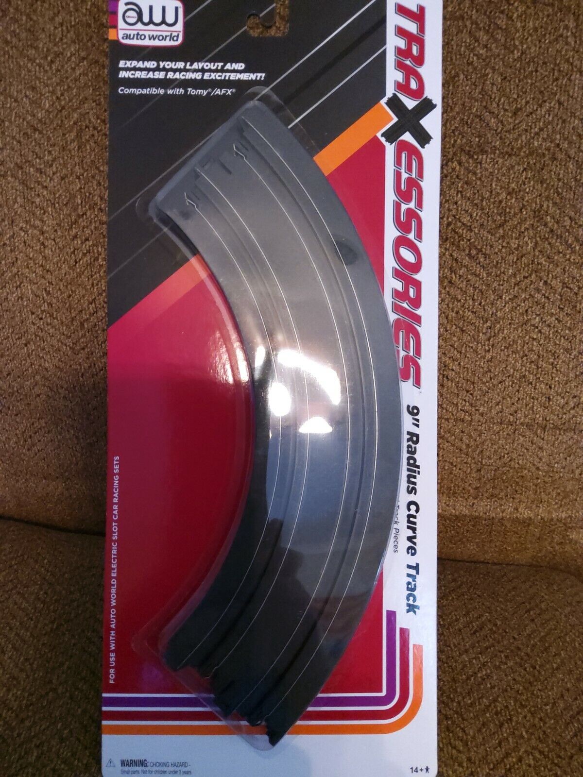 AUTO WORLD 173 9" RADIUS CURVE TRACK - 2 PACK works w AFX