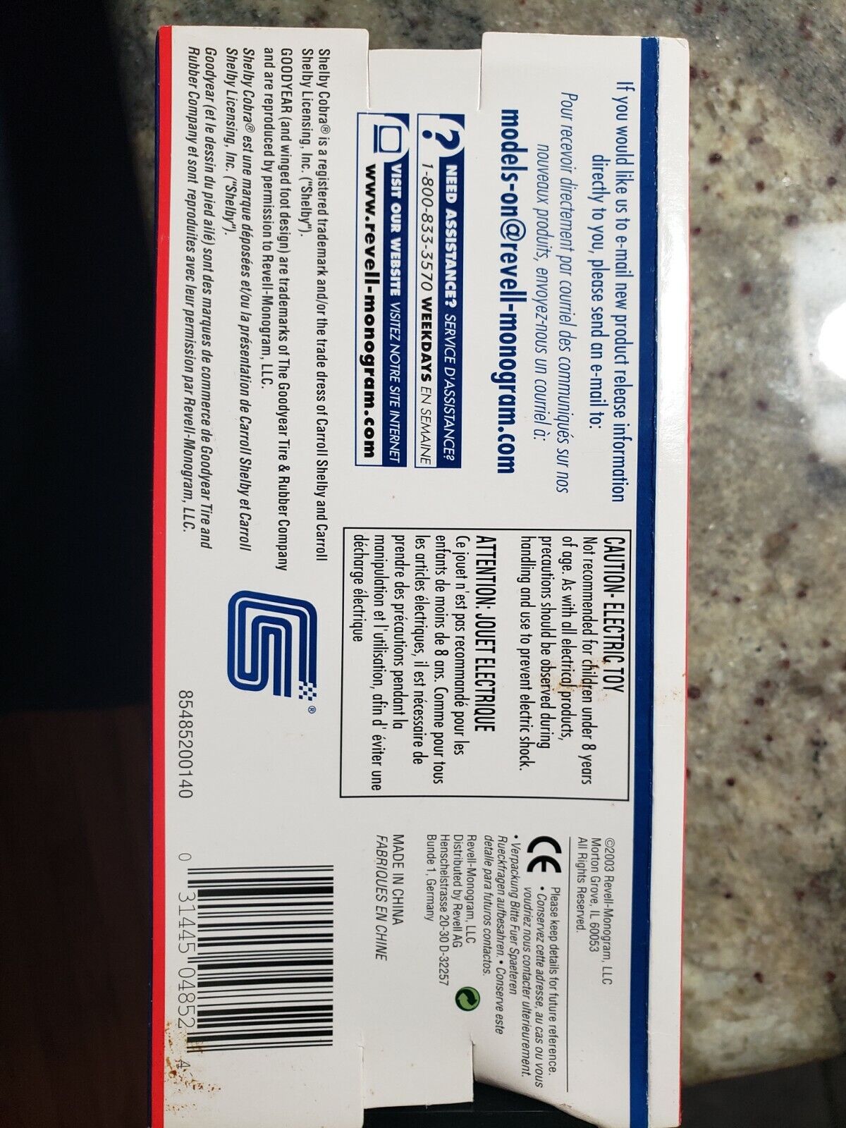 1965 SHELBY COBRA DAYTONA COUPE DIECAST SLOT CAR 1:32 MONOGRAM MODEL 85-4852 NEW