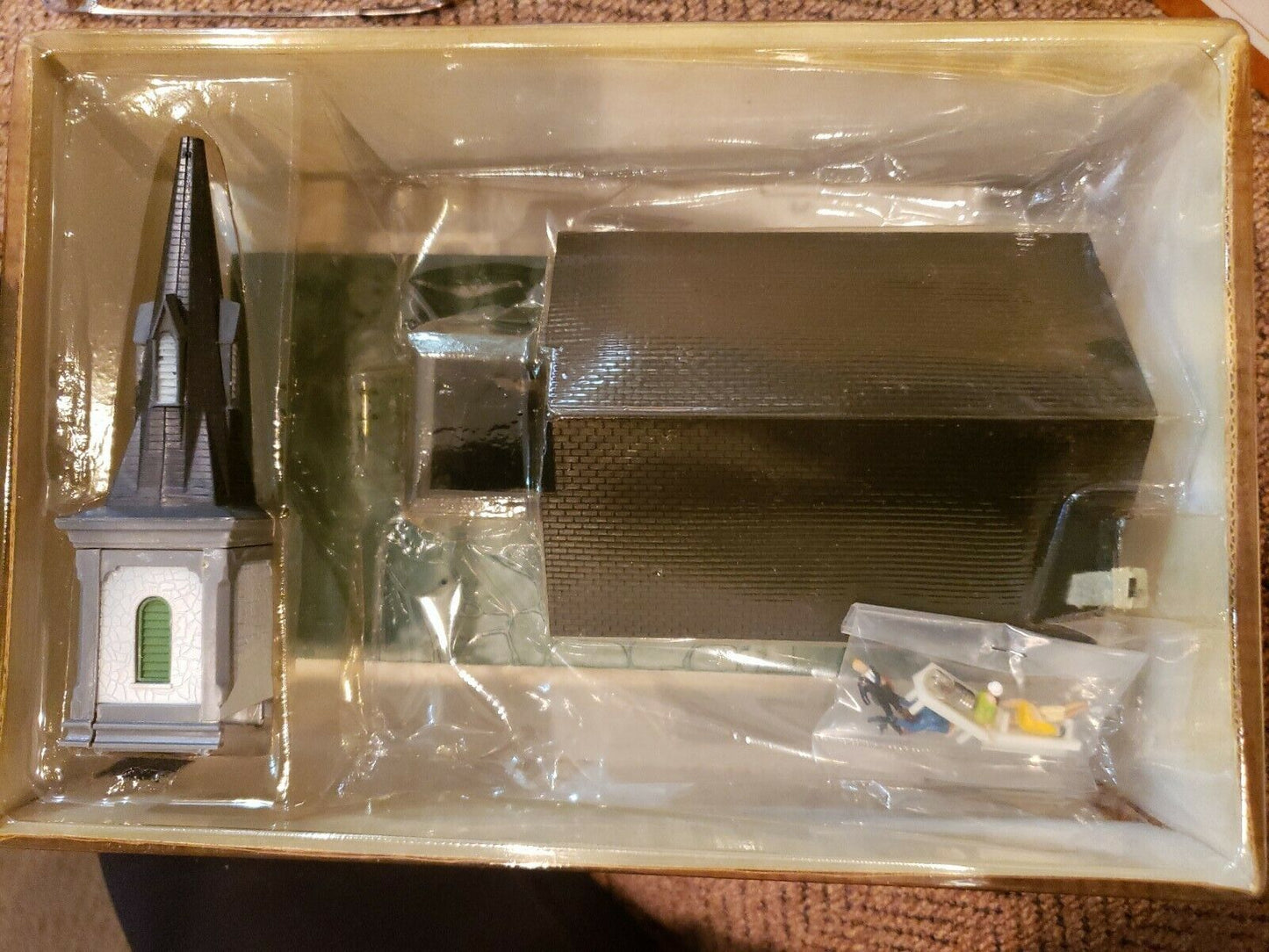 Vintage Tyco Lighted Church in open box #941 Complete Brand new in box