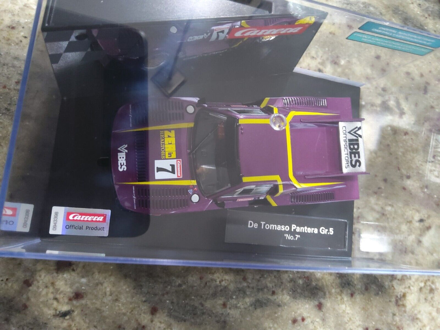 Carrera Evolution De Tomaso Pantera No.7 1/32 Analog Slot Car NIB