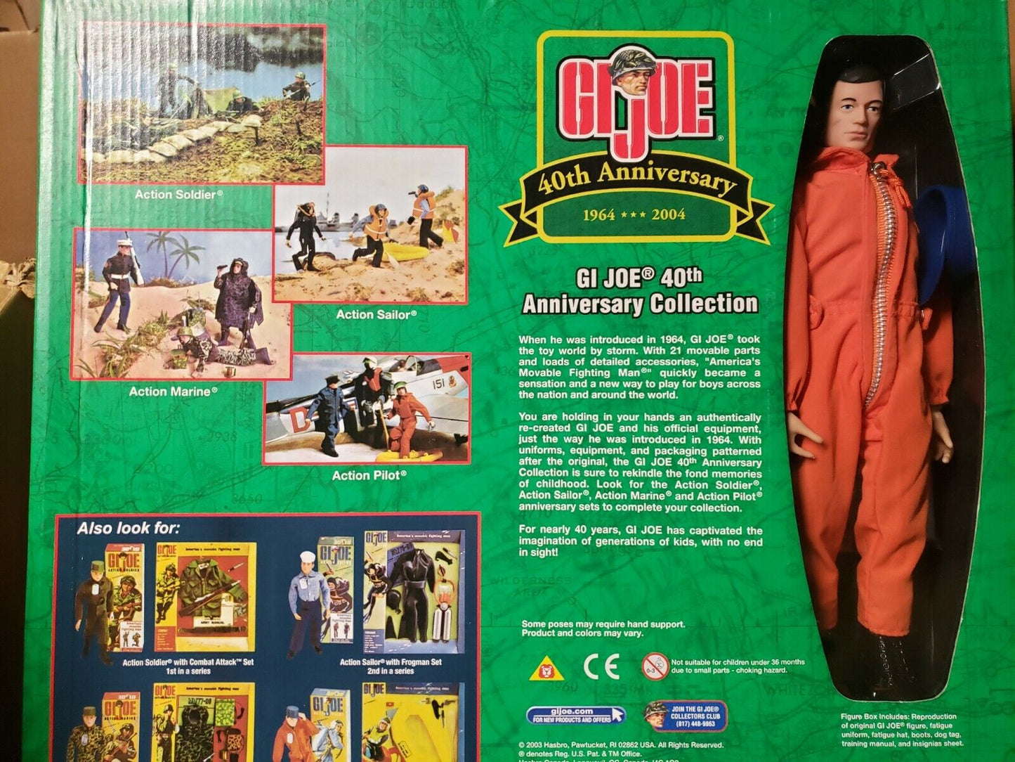 GI JOE 40TH ANNIVERSARY - 4TH IN SERIES - COLLECTION ACTION PILOT - SURVIVAL NIB