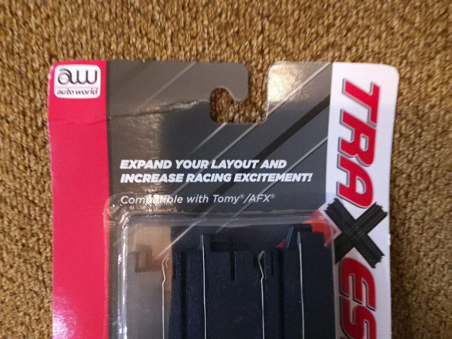 AUTO WORLD 171 15" Straight Slot Car Track 2 Pcs # WORKS W/ AFX NEW IN PACK