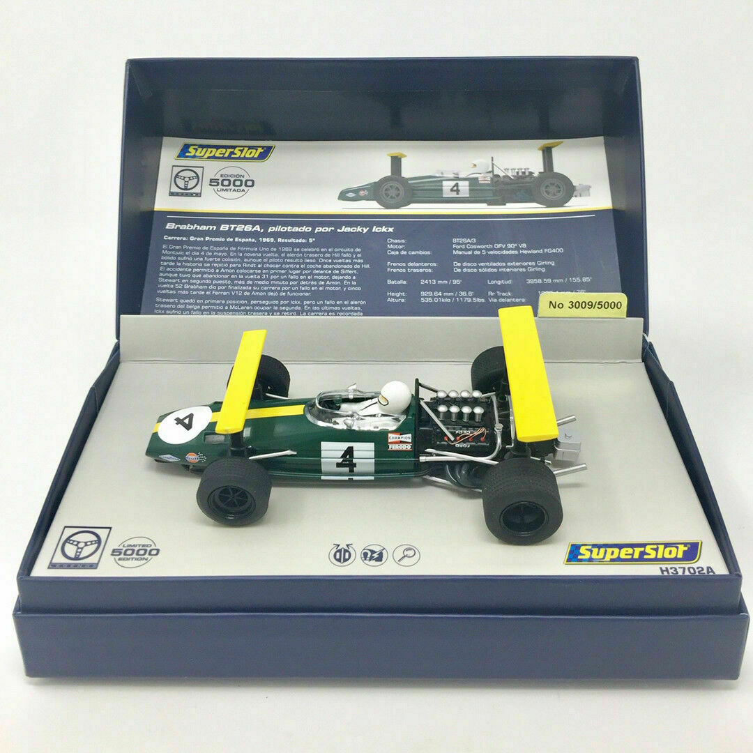 Scalextric H3702A 1:32 Brabham BT26A Jacky Ickx Slot Car