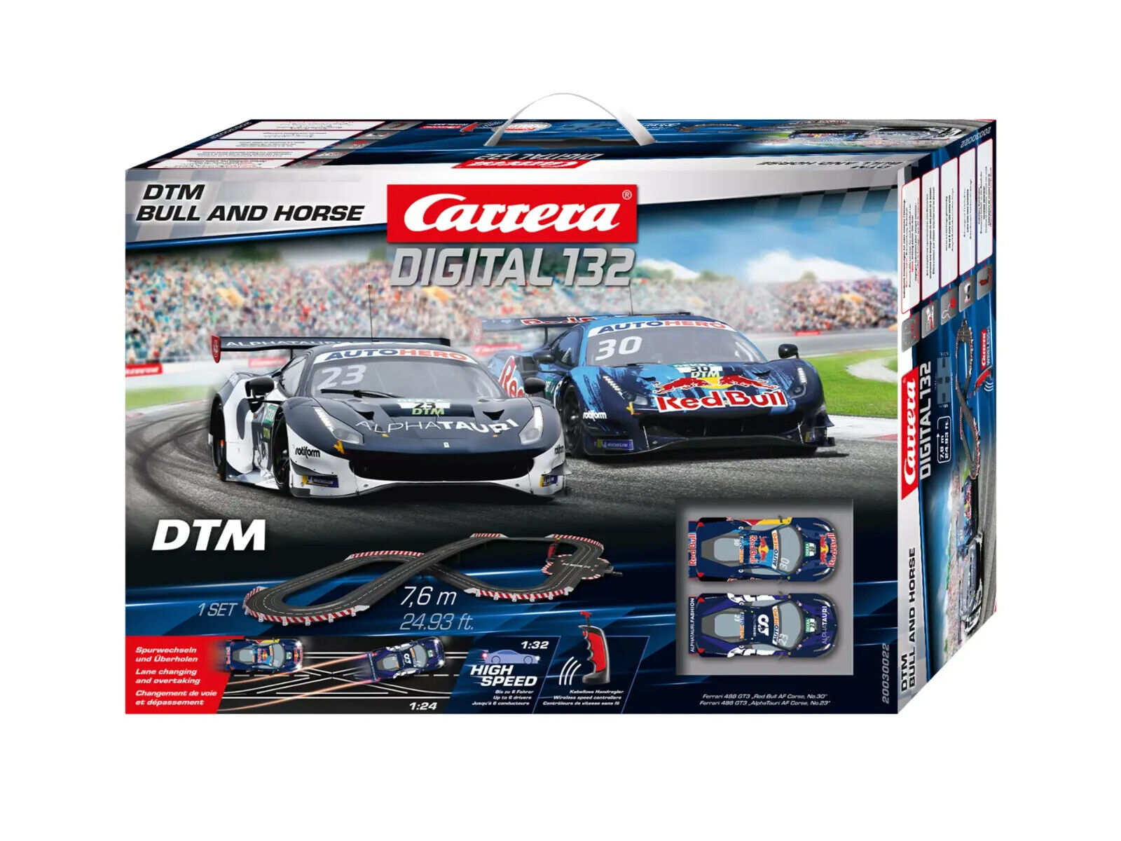 Carrera Digital 132 DTM Bull and Horse Slot Car Racing Race Set 30022 NEW