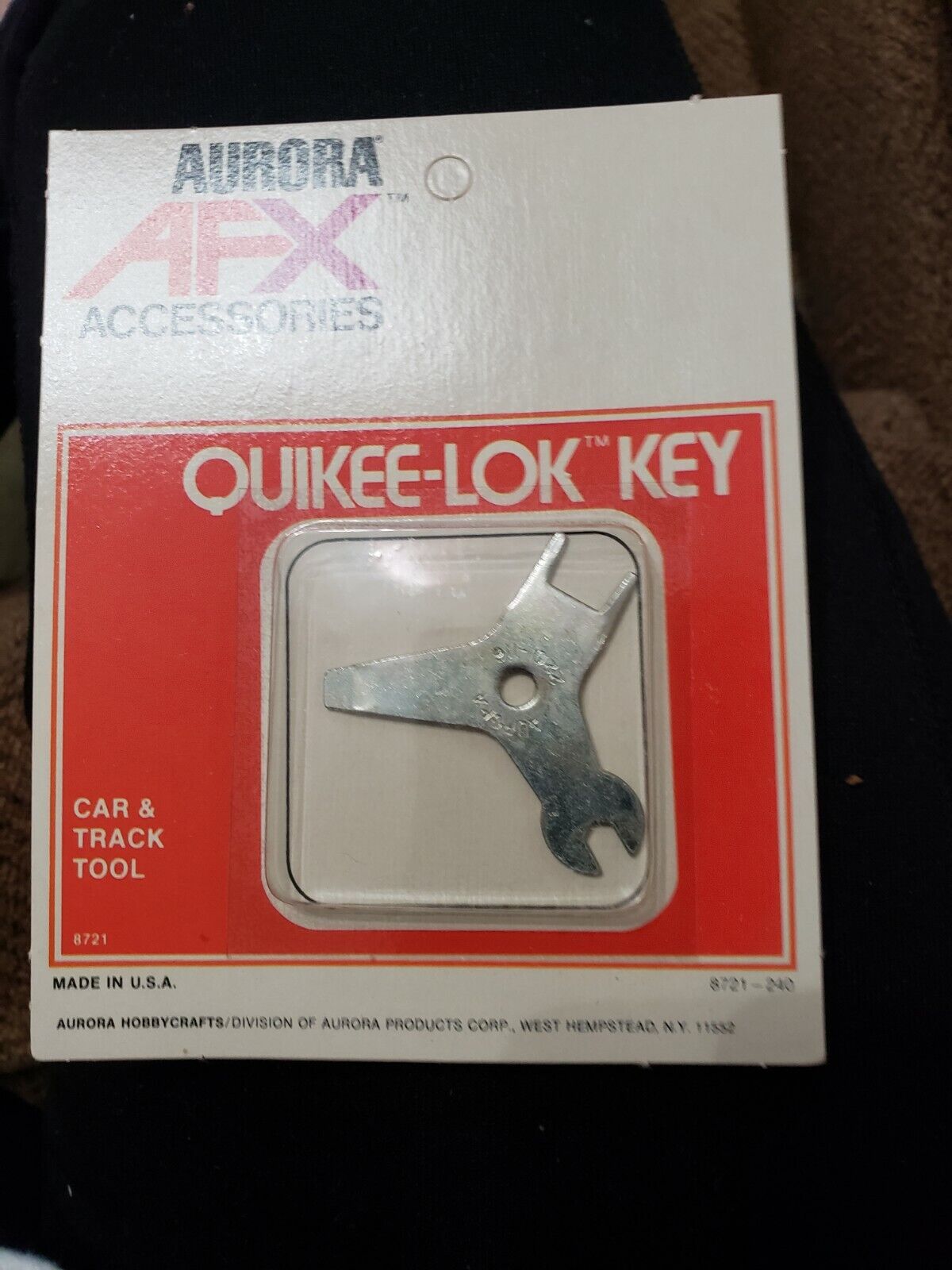 AURORA MODEL MOTORING AFX HO SLOT CAR RACING QUIKEE-LOK KEY TRACK TOOL #8721-240