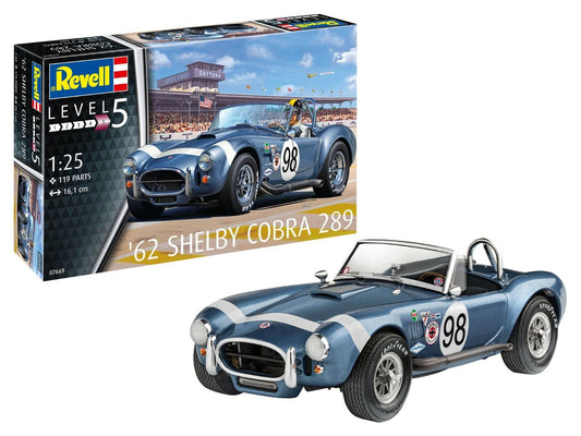 REVELL GERMANY 7669 F/S 1962 SHELBY COBRA 289 RACE CAR MODEL KIT NISB