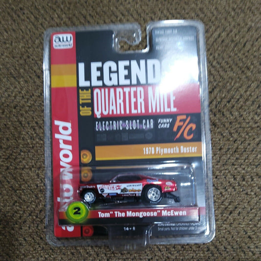 Auto World Tom "The Mongoose" McEwen '70 Plymouth Duster Aurora AW JL funny R26