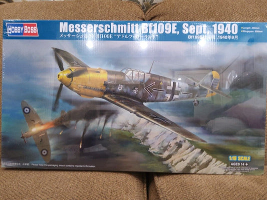 Hobby Boss Models 81809 1:18 Messerschmitt Bf109E Aircraft Plastic Model Kit