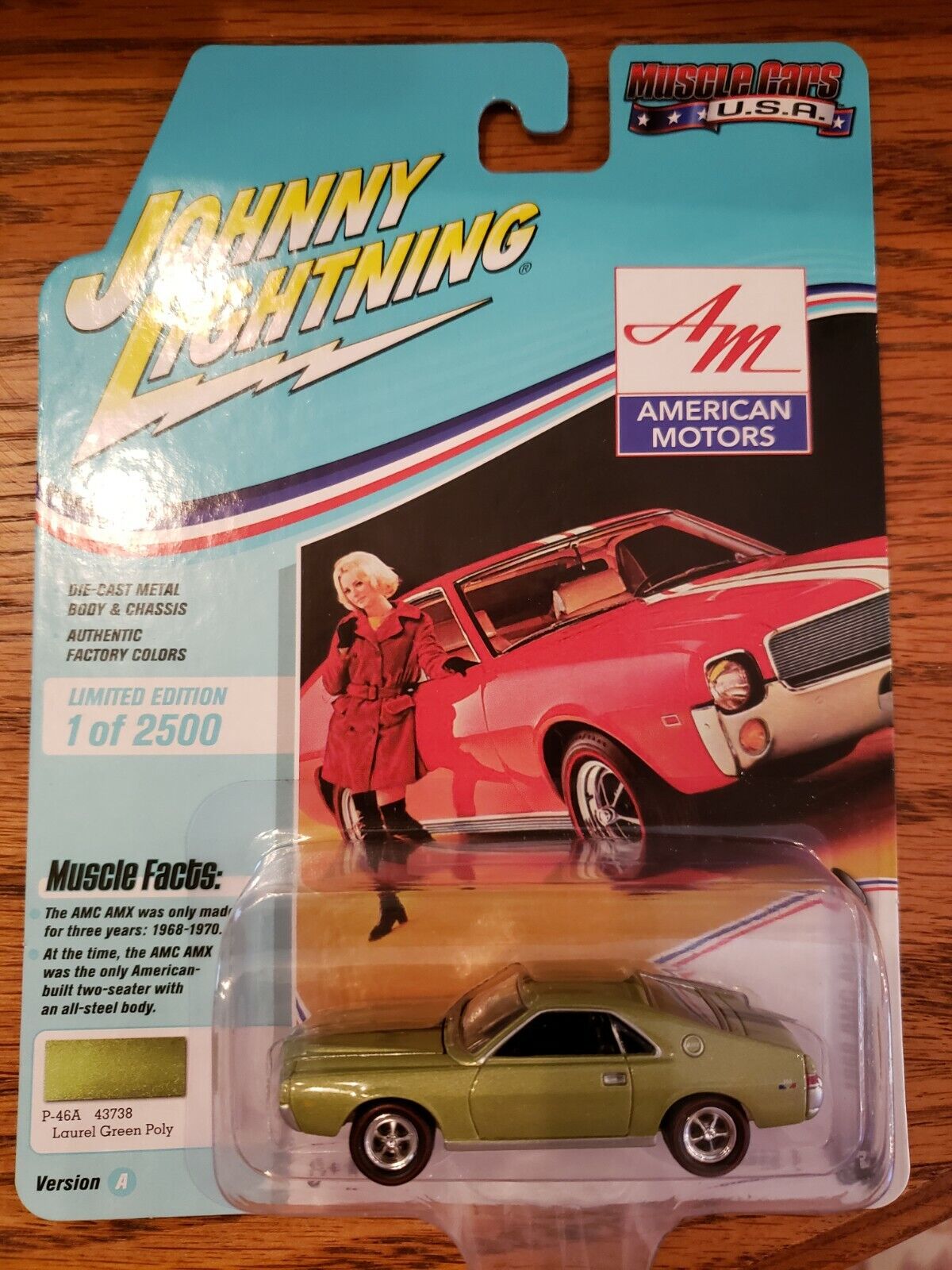 JOHNNY LIGHTNING JLMC022-A MUSCLE CARS USA 2020 RELEASE 1, SET A OF 6 CARS 1/64 