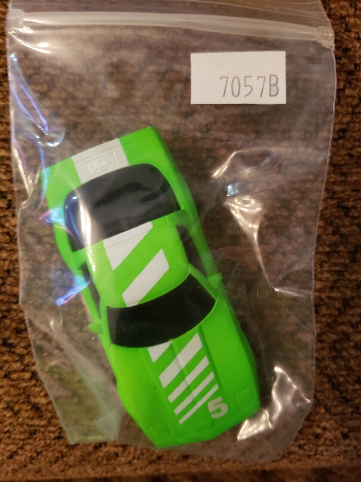 "NEW" TYCO 1984 #5 CORVETTE NEON GREEN/WHITE 440X2 HO SLOT CAR Brand New