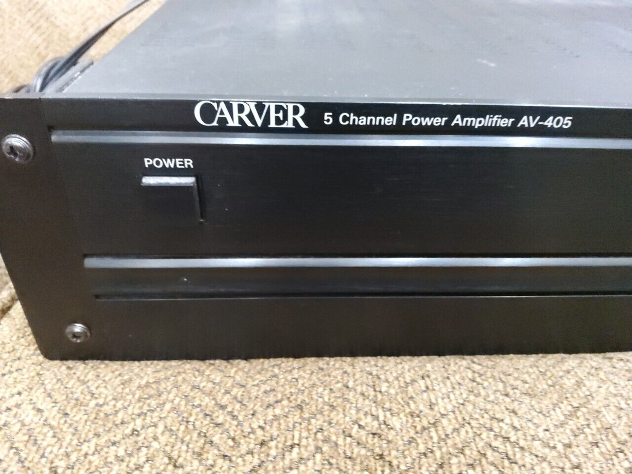 CARVER AV-405 5 Channel Power Amp Amplifier Rare Vintage Pro Audio Surround