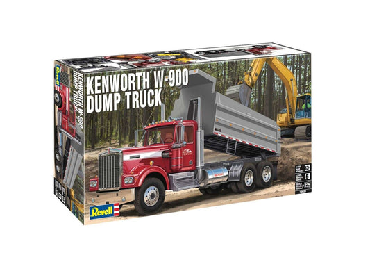 Revell Kenworth W900 Dump Truck - Plastic Model Truck Kit - 1/25 Scale - #2628
