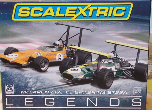 SCALEXTRIC 1/32 MCLAREN M7C VS BRABHAM BT26 TWIN PACK MINT BOXED ITEM C3589A F/S