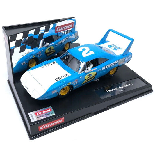 Carrera Evolution 27658 Plymouth Superbird No.2 1/32 Slot Car new in sealed box