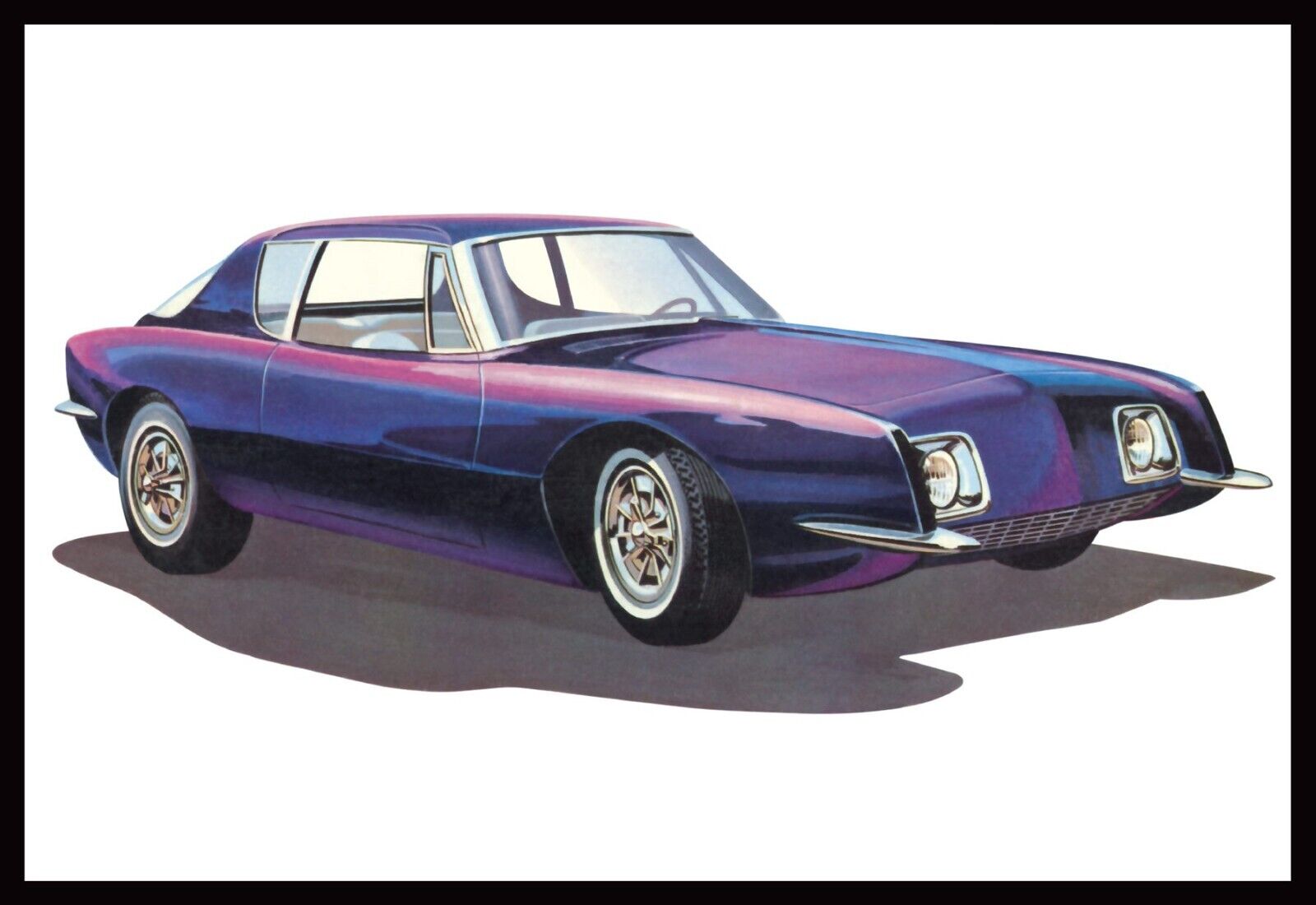 SKILL 2 MODEL KIT 1963 STUDEBAKER AVANTI 3-IN-1 KIT 1/25 SCALE BY AMT AMT 1312