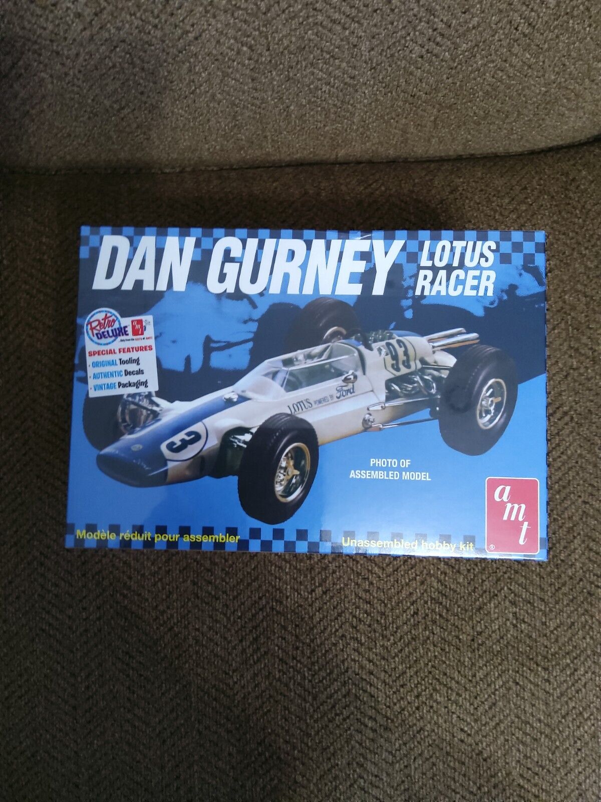 1/25 AMT 1288  DAN GURNEY 1963 LOTUS-FORD INDY CAR PLASTIC MODEL CAR