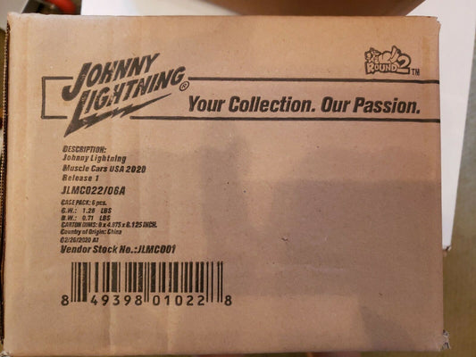 JOHNNY LIGHTNING JLMC022-A MUSCLE CARS USA 2020 RELEASE 1, SET A OF 6 CARS 1/64 