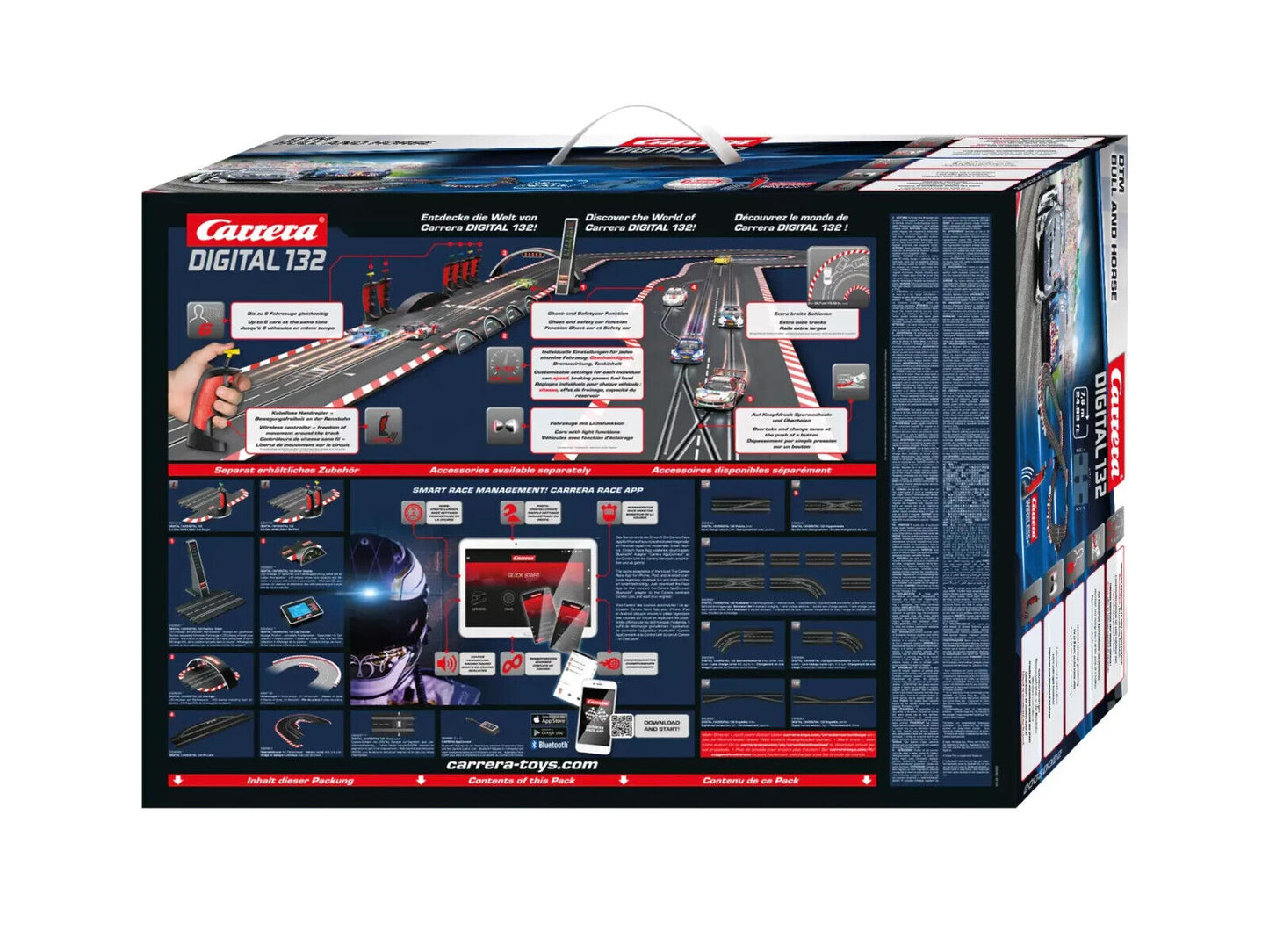 Carrera Digital 132 DTM Bull and Horse Slot Car Racing Race Set 30022 NEW