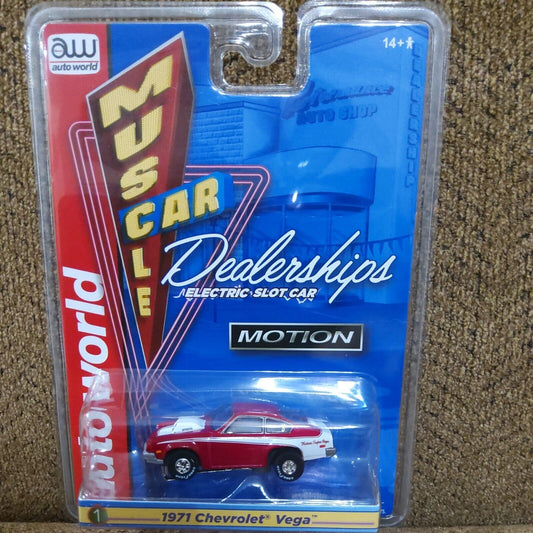 Auto World Thunderjet Baldwin Motion 1971 Chevrolet Vega Red Versn B HO Slot Car