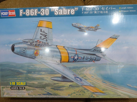 Hobby Boss 81808 1/18 Scale F-86F-30 Sabre Fighter Kit