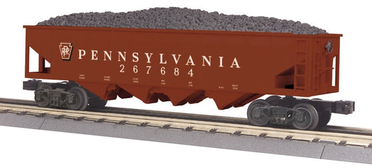 MTH RAIL KING 30-75408 PENNSYLVANIA RR 4 BAY HOPPER CAR NIB