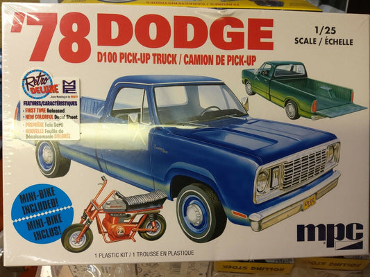 MPC 901 F/S 1978 DODGE D100 PICKUP TRUCK MODEL KIT