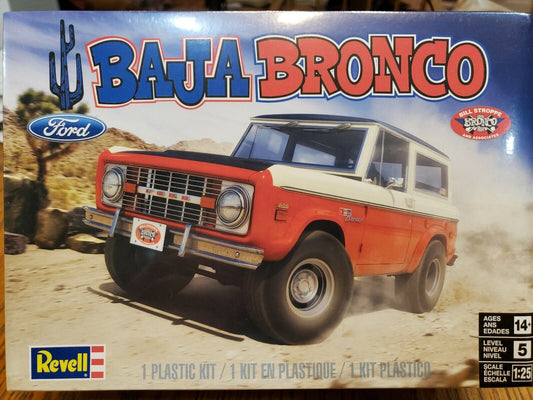 New Revell 85-4436 Ford Baja Bronco - Bill Stroppe 1/25 Scale Model Kit NISB