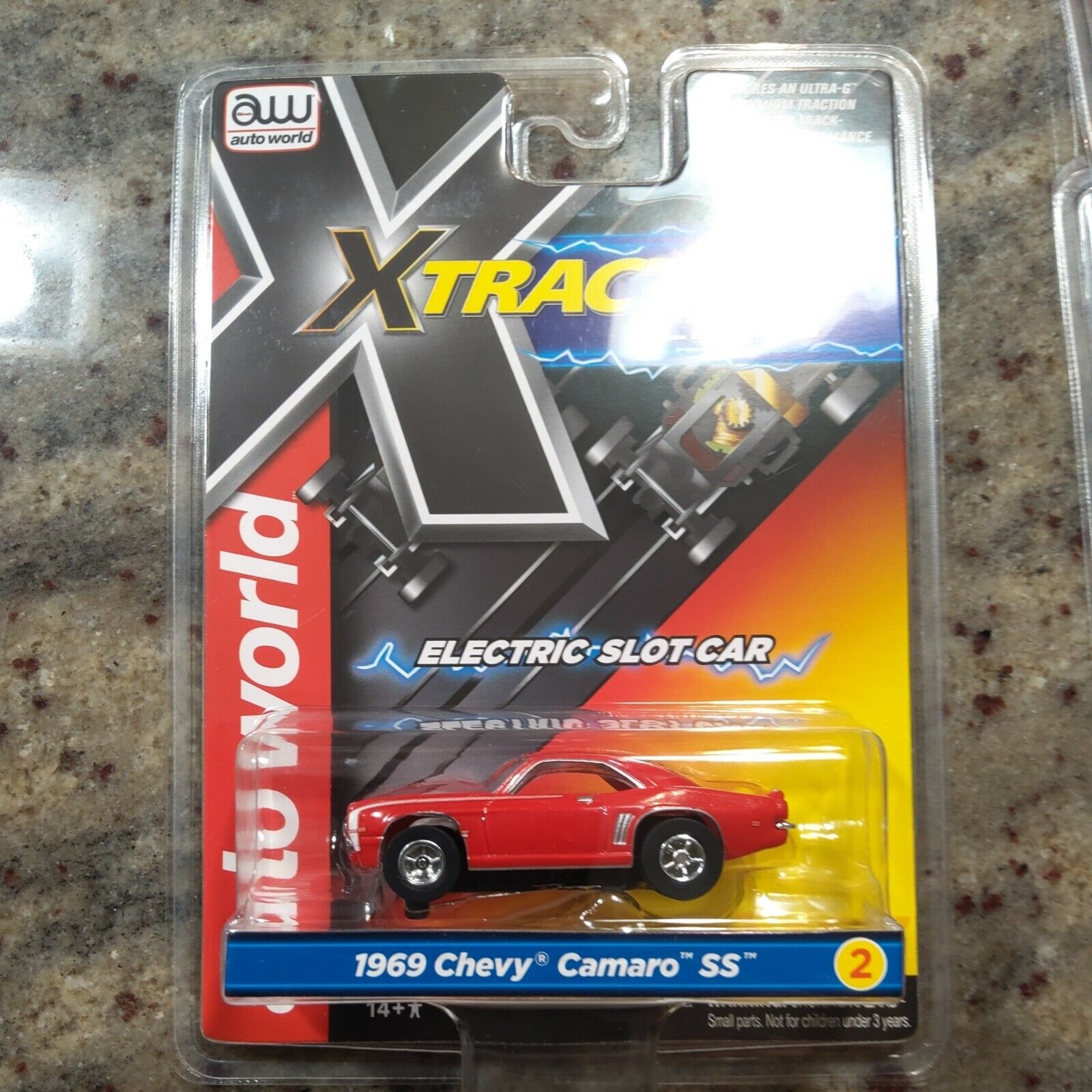 Auto World Xtraction Ultra G 1969 Chevy Camaro SS HO Slot Car Red R35 New!