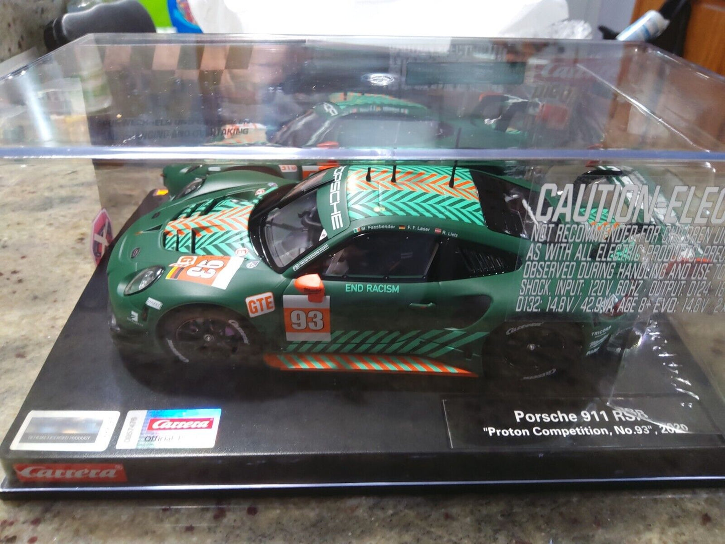 Carrera 1:24 Scale 23950 Porsche 911 RSR Proton #93 Digital W/Lights MIB 
