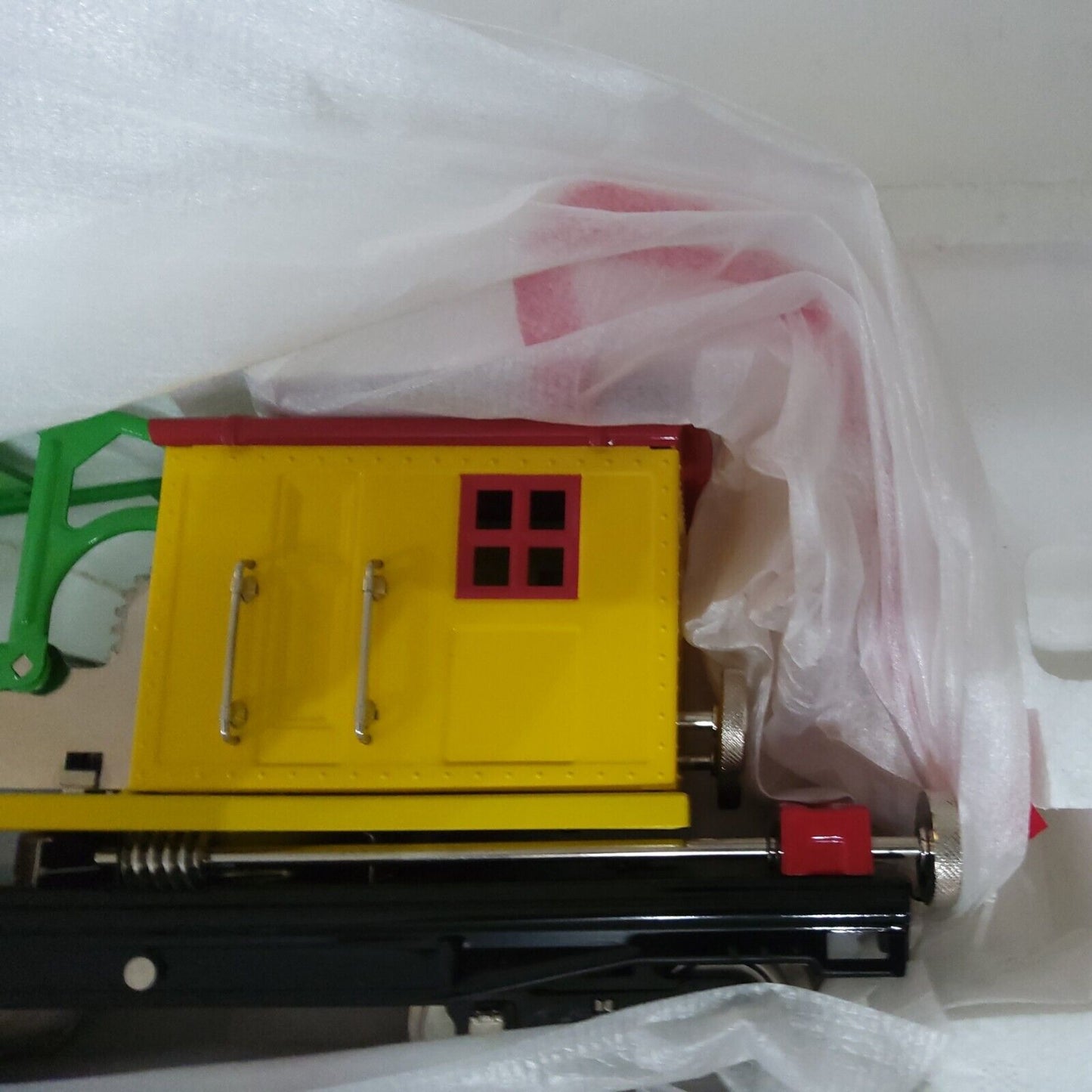 MTH 10-1081 Standard Gauge 219 Crane Car Yellow & Red Pre Production Sample New