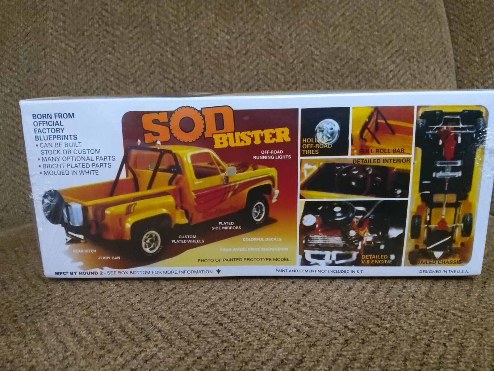 MPC 972 Sod Buster 1981 Chevy 4x4 Stepside Pickup Truck 1/25 KIT FS