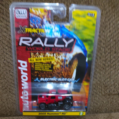 NEW Auto World Xtraction Rally 2005 Hummer H2 Red HO Scale Slot Car
