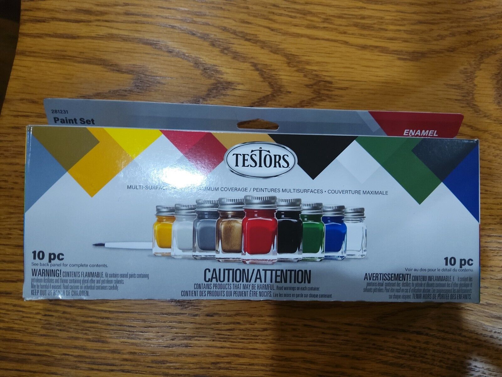 Promotional Testors Enamel Paint Set 10 Piece 281231 replaces 9146 brand new