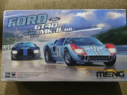 Meng 1/24 Ford GT40 Mk.II 1966 CS-004 plastic model kit NIB