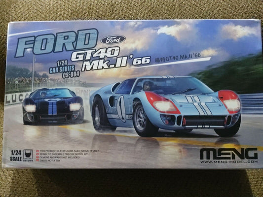 Meng 1/24 Ford GT40 Mk.II 1966 CS-004 plastic model kit NIB